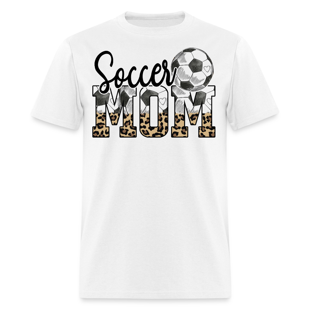 Funny Soccer Mom Tee Leopard Print Women's T-shirt - white
