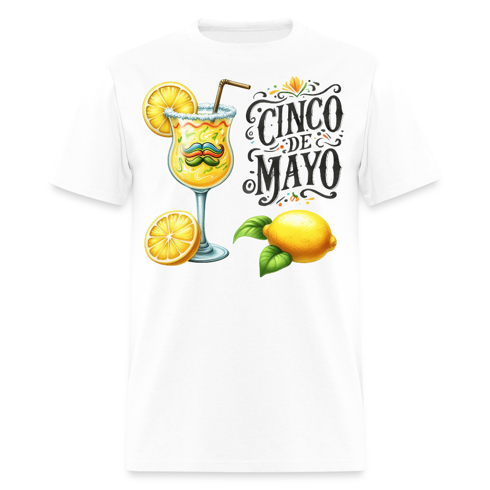 Funny Mexican Drink-themed Fiesta Tee Cinco De Mayo Party T-shirt - white