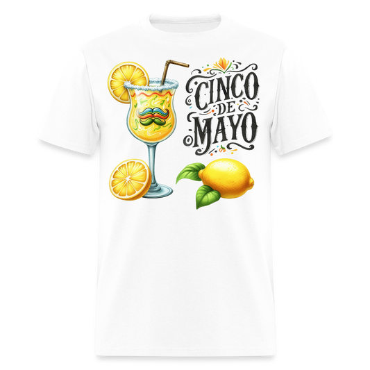 Funny Mexican Drink-themed Fiesta Tee Cinco De Mayo Party T-shirt - white