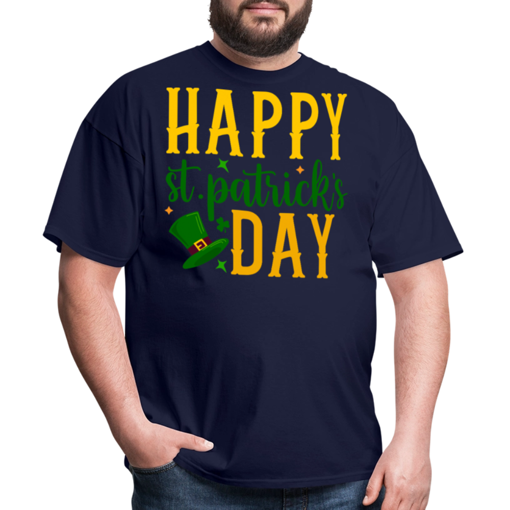 Lucky Shamrock St Patrick’s Day T-shirt - navy