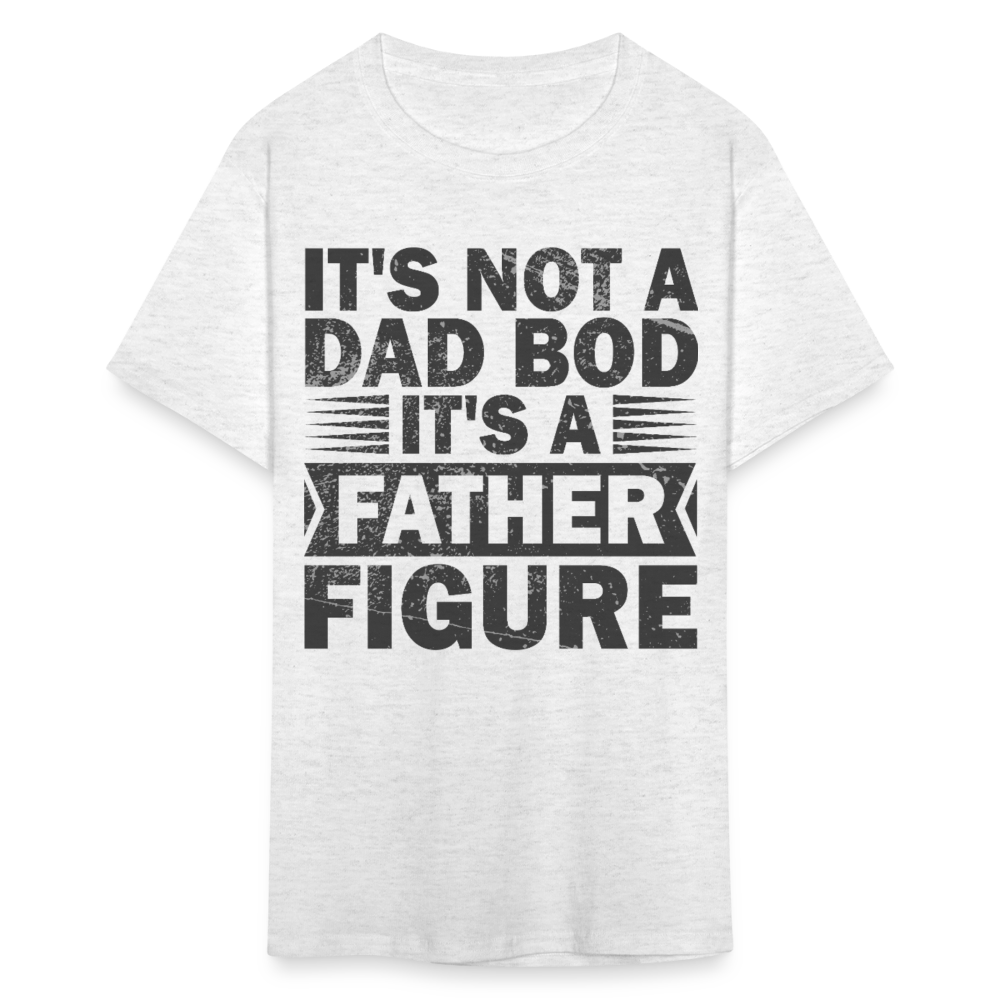 Funny Father Figure Tee Dad Bod T-shirt - light heather gray