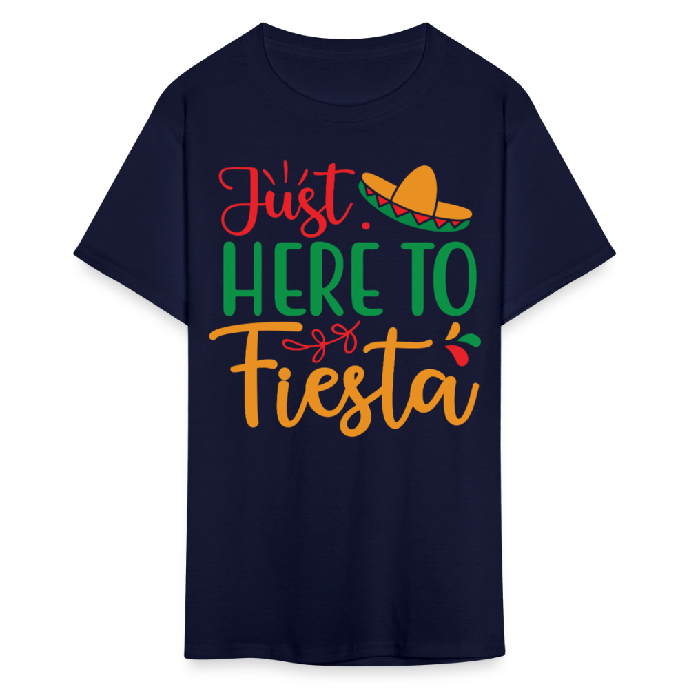 Just Here To Fiesta Mexican Party T-shirt - navy