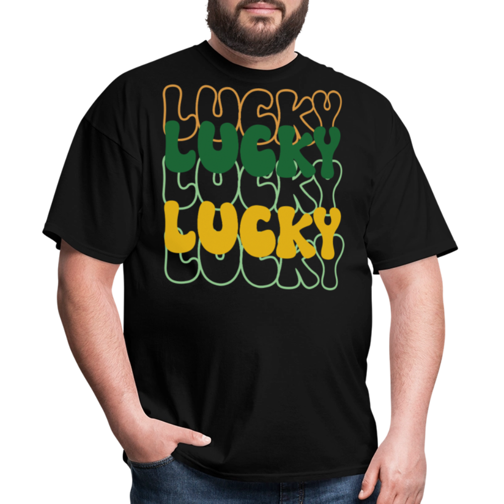 Fun and Stylish Irish Lucky Charm T-shirt - black