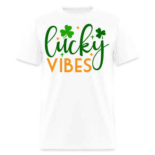 Lucky Vibes St Patrick’s Day Party T-shirt - white
