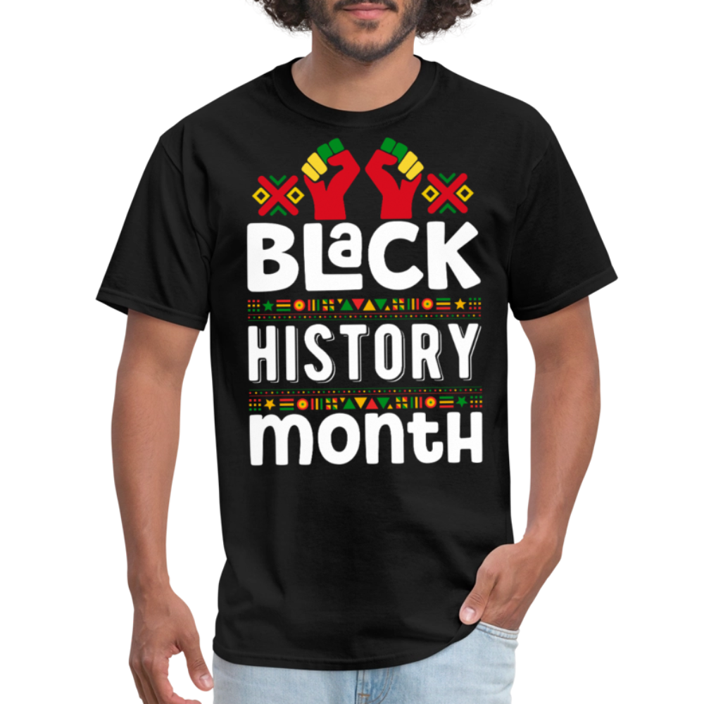 Juneteenth and Black History Celebration Shirt African heritage T-shirt - black