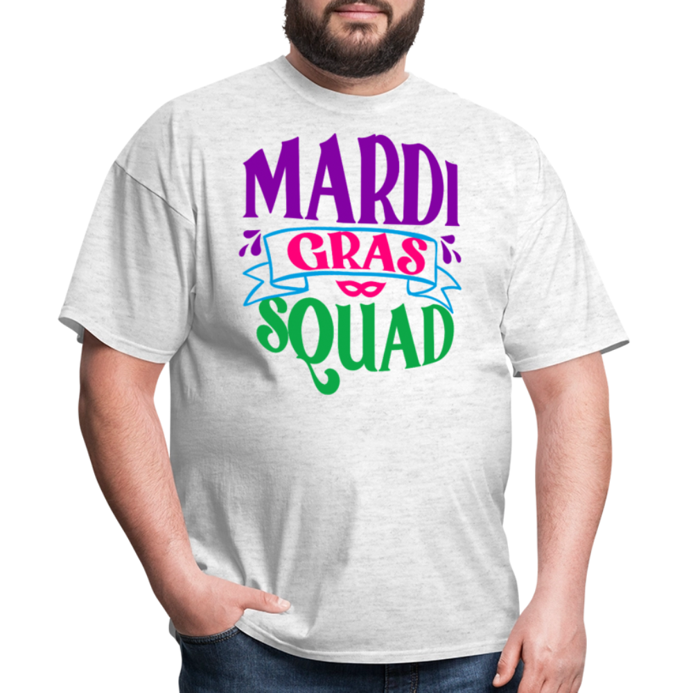 Mardi Gras Squad Matching Unisex T-Shirt - light heather gray