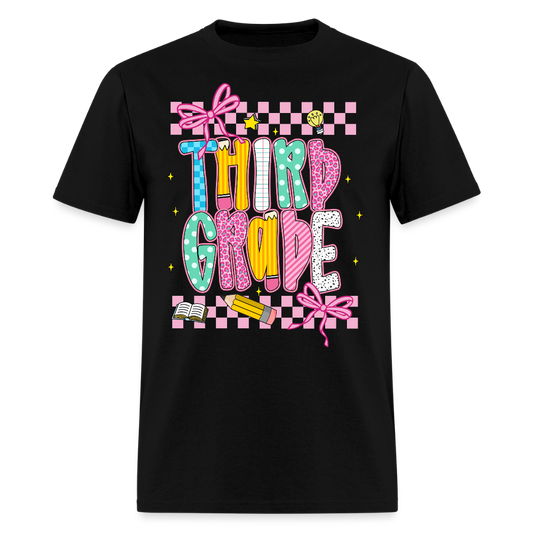 Cute Third Grade Back To School T-Shirt - black