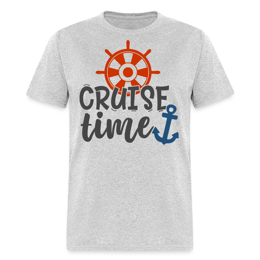 Nautical Cruise Vacation T-shirt - heather gray