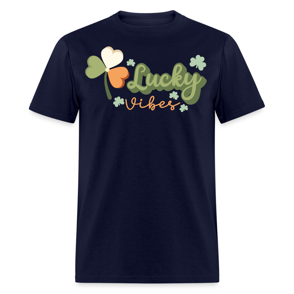 St Patrick’s Day Lucky Vibes T-shirt - navy