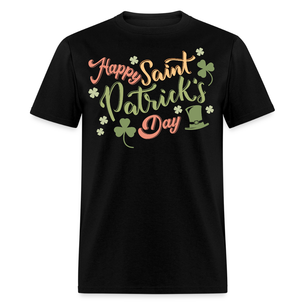 Lucky Clover Graphic Tee For St Paddy’s Irish Holiday Graphic T-shirt - black