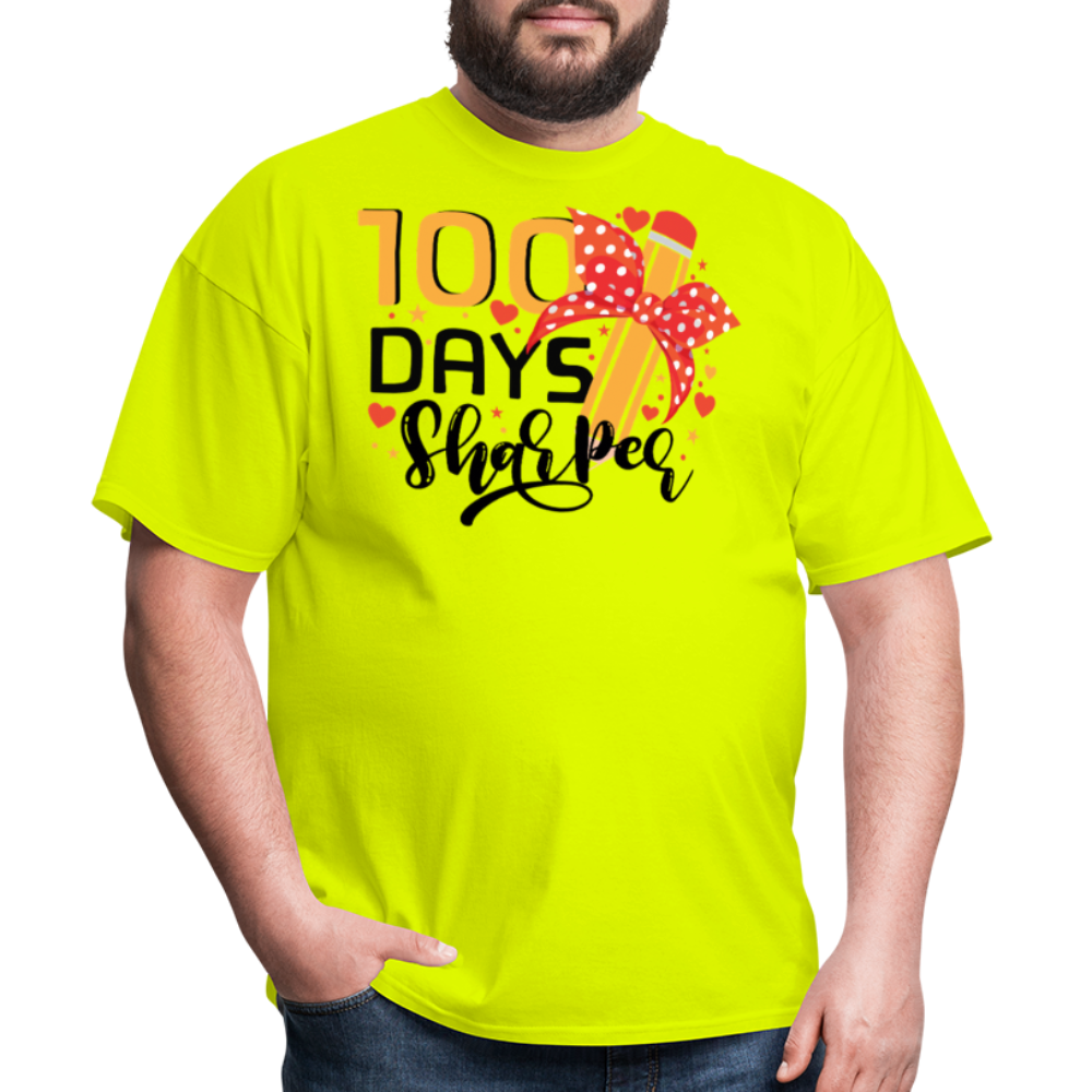 100 Days Of School Shirt For Teachers Unisex T-shirt - safety green