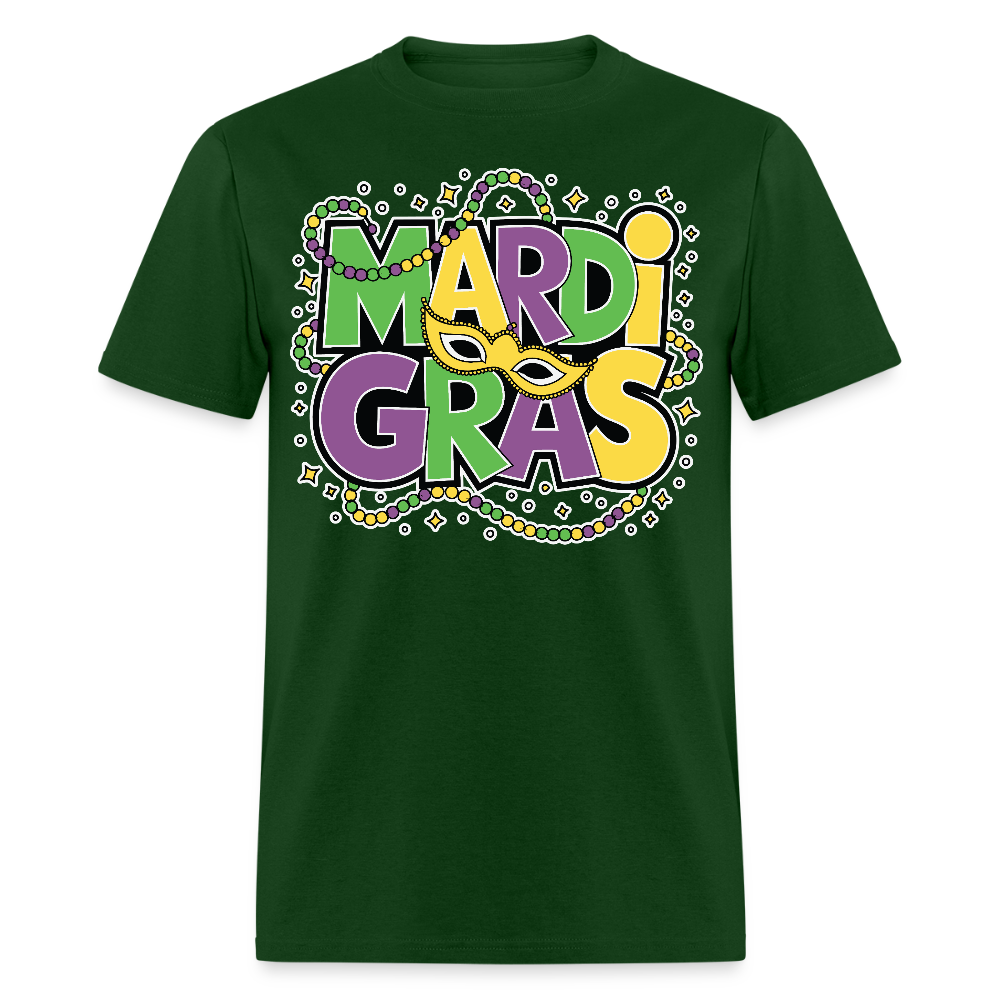 Unique Mardi Gras T-shirts For Women Comfortable Mardi Gras Longline T-shirt - forest green