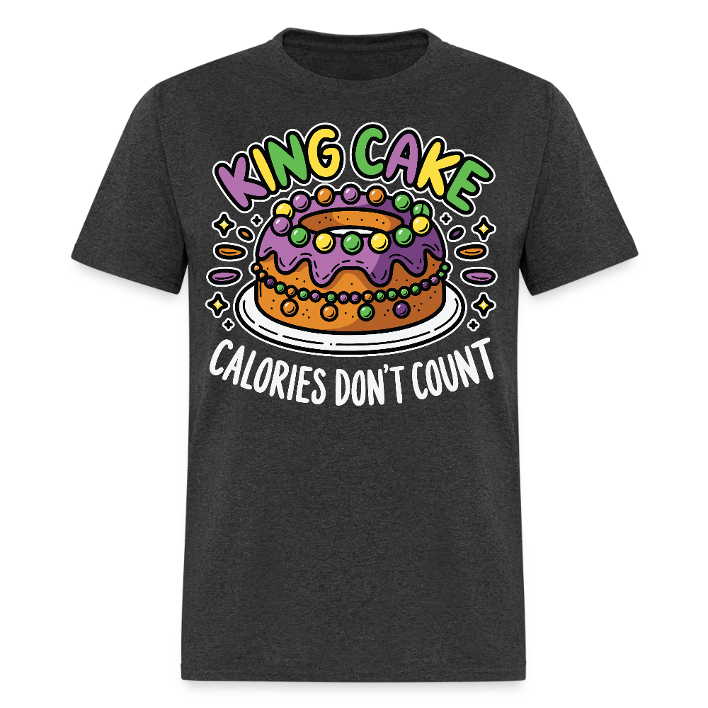 Carnival Season Tee Mardi Gras King Cake T-shirt - heather black