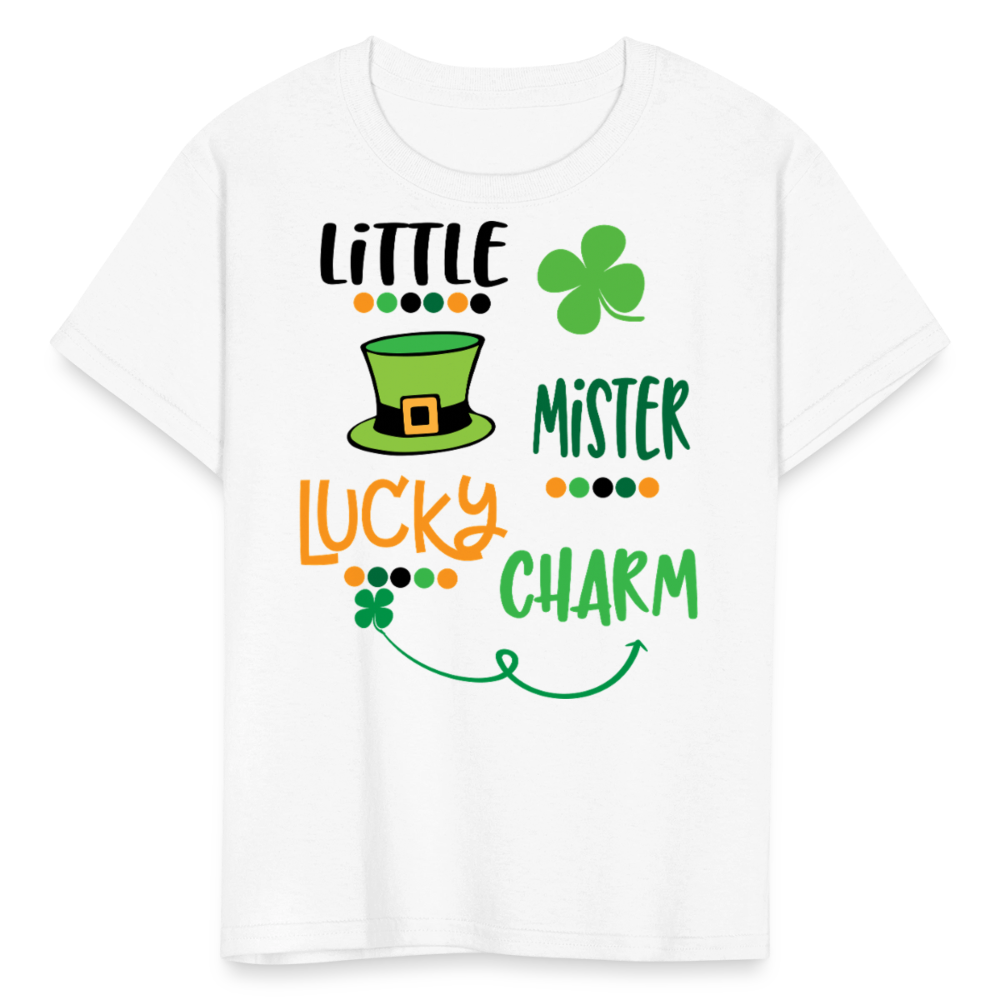 Little Mister Lucky Charm Baby T-shirt - white