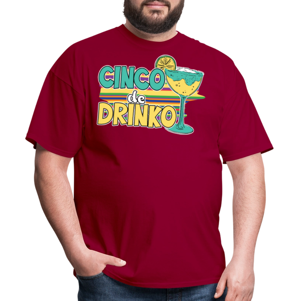 Margarita Party Funny Cinco De Mayo Drinking T-shirt - dark red