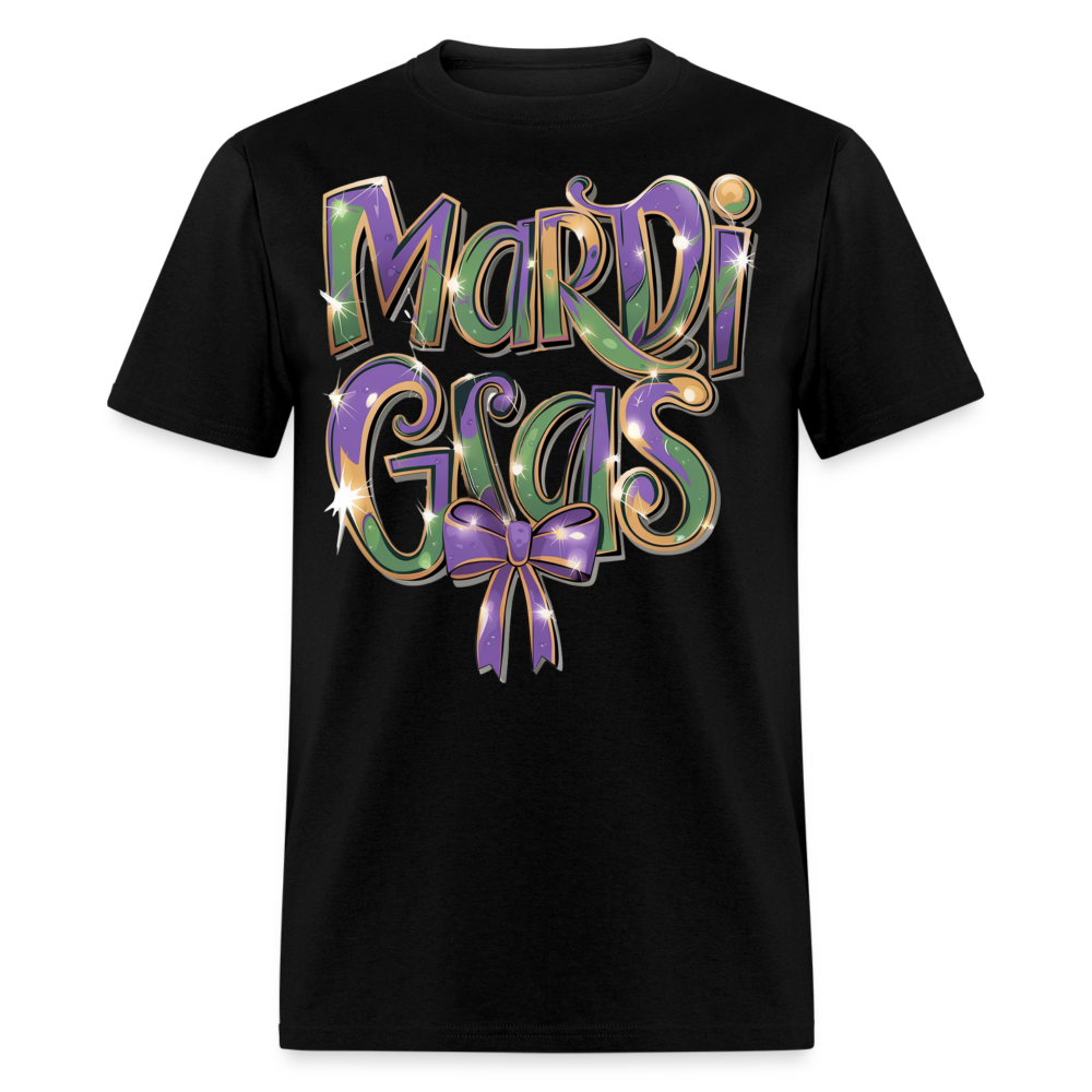 New Orleans Colorful Tee Mardi Gras Festival T-shirt - black