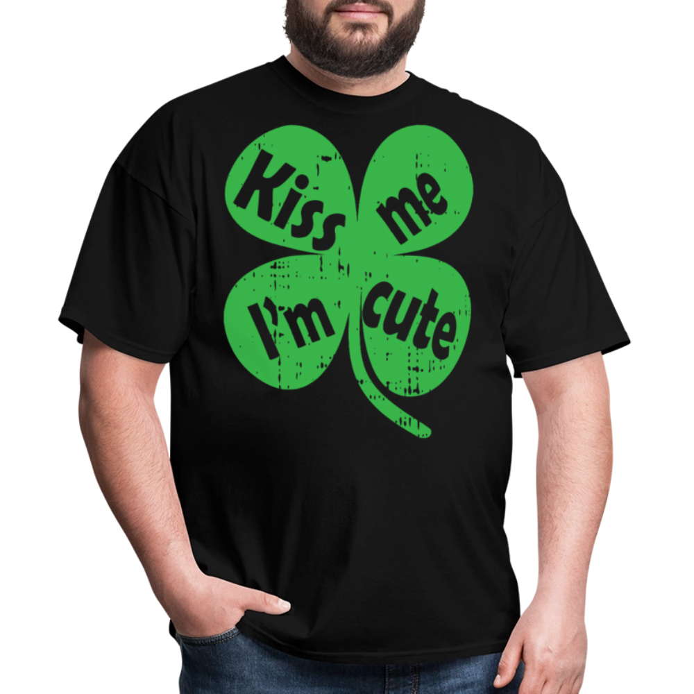 Kiss Me I’m Cute Irish Festival T-shirt - black