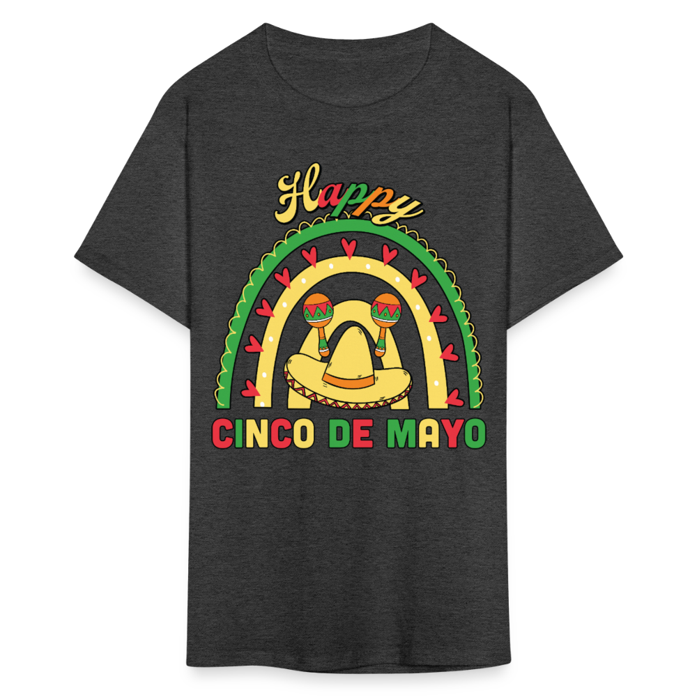 Funny Mexican Party Shirt For Cinco De Mayo Mexican Fiesta T-shirt - heather black