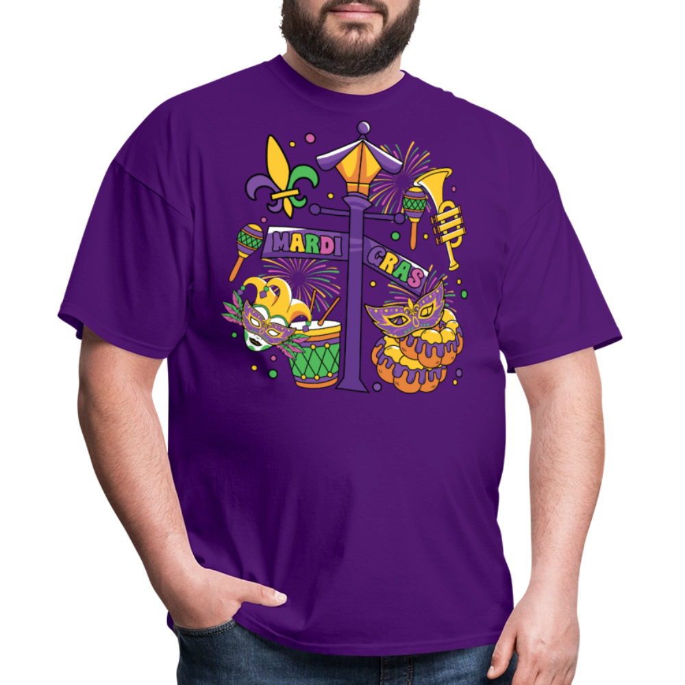 Funny And Festive Mardi Gras Outfit Mardi Gras Party T-Shirt - purple