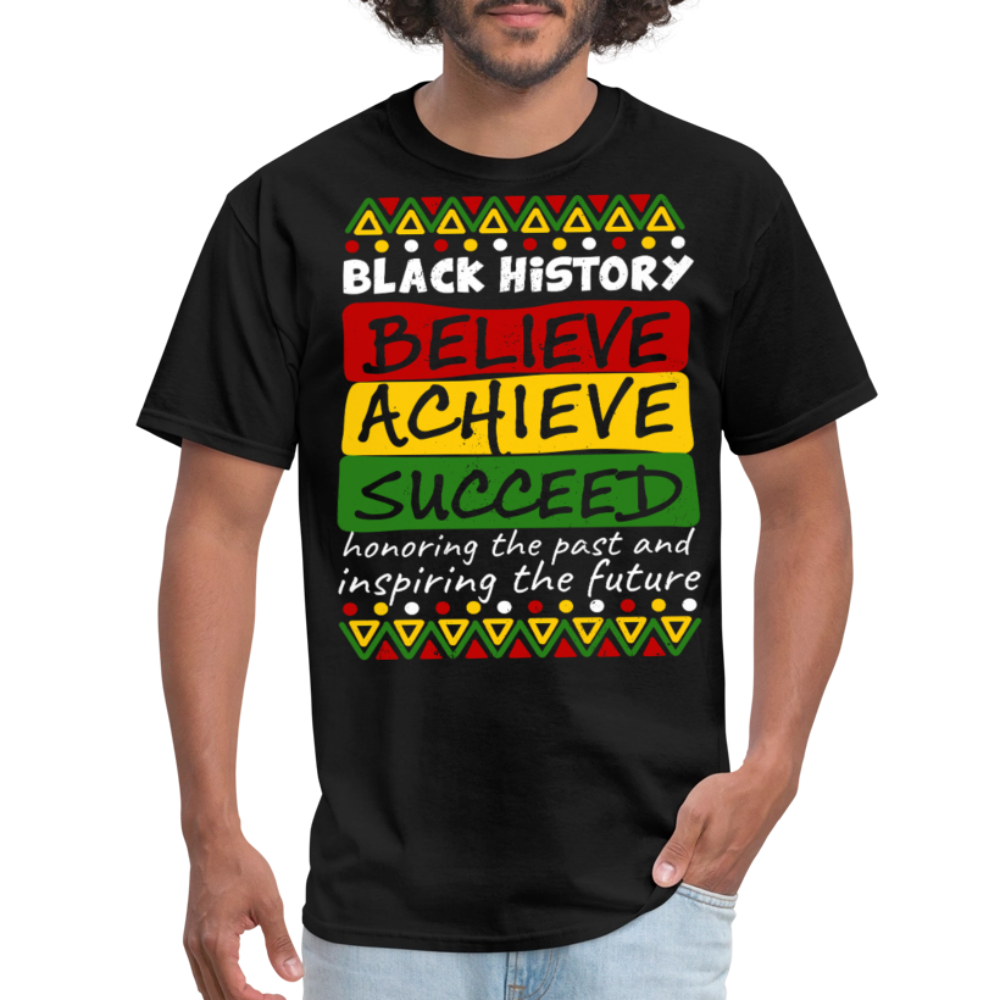 Black Culture Awareness Honoring The Past Inspiring The Future T-Shirt - black