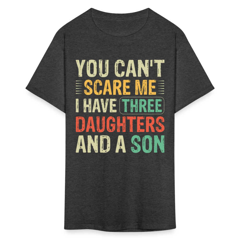 Best Gifts For Parents with Three Daughters And A Son Unisex T-Shirt - heather black