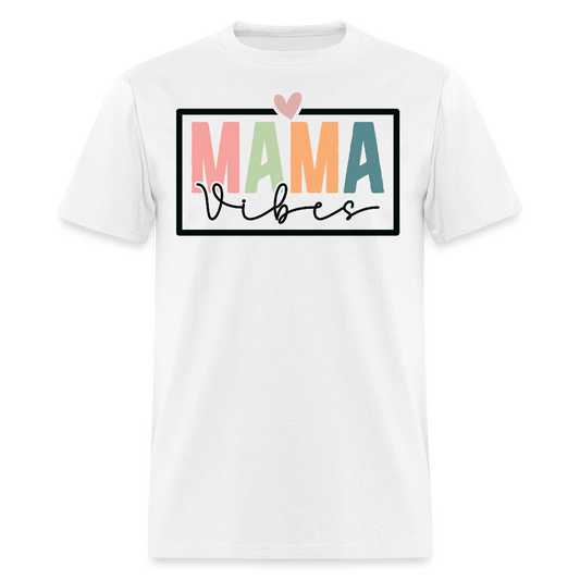 Mama Vibes Graphic Tee Mother’s Day Gift T-shirt - white