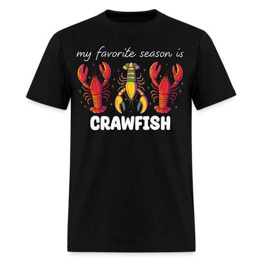 Funny Cajun Crawfish Boil Mardi Gras T-shirt - black