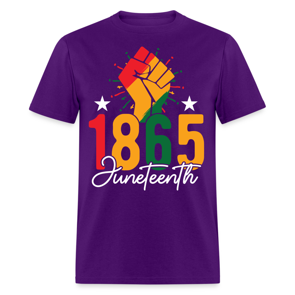 Best Black pride Tee 1865 Black Liberation T-shirt - purple