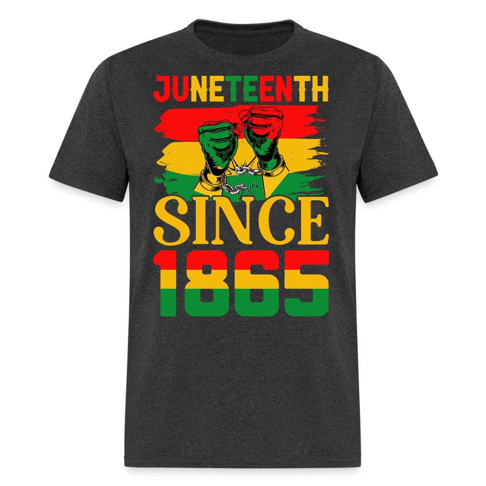Juneteenth 1865 Freedom African American Heritage T-shirt - heather black