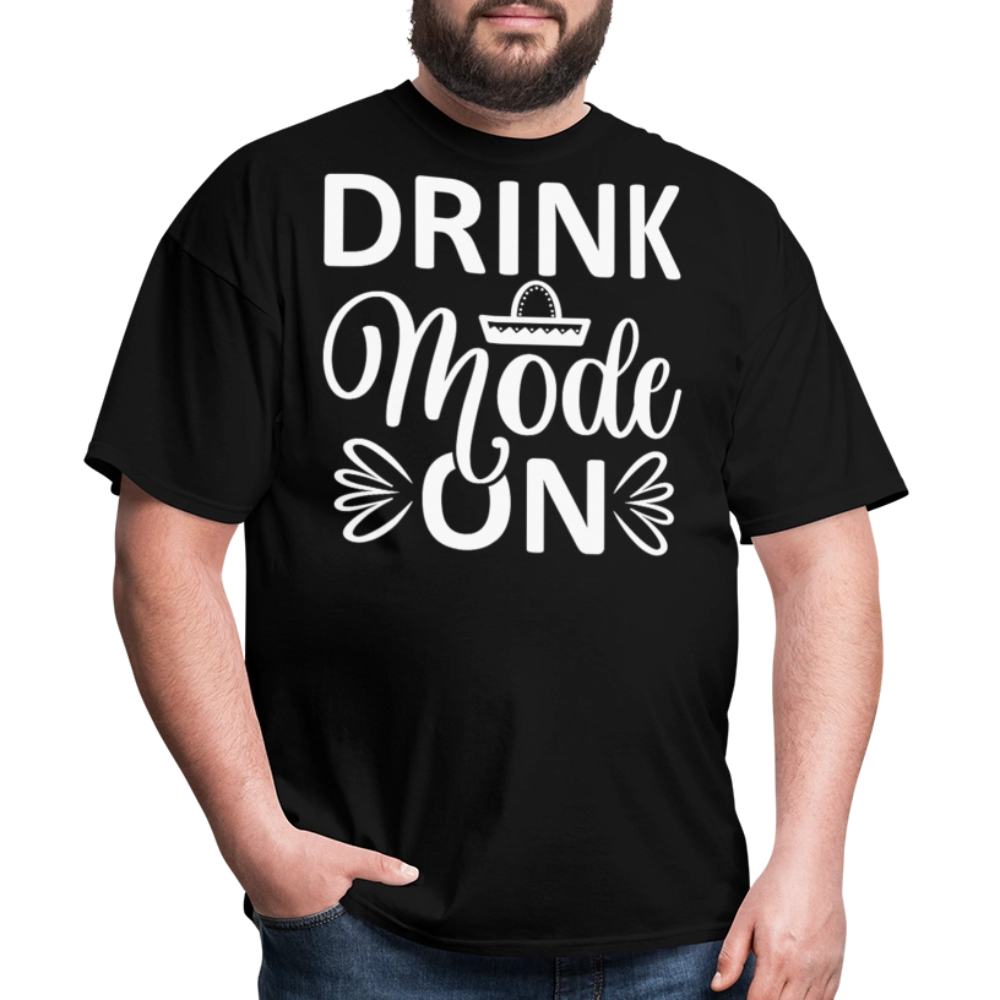 Fiesta Mode On Funny Drinking Party T-Shirt - black