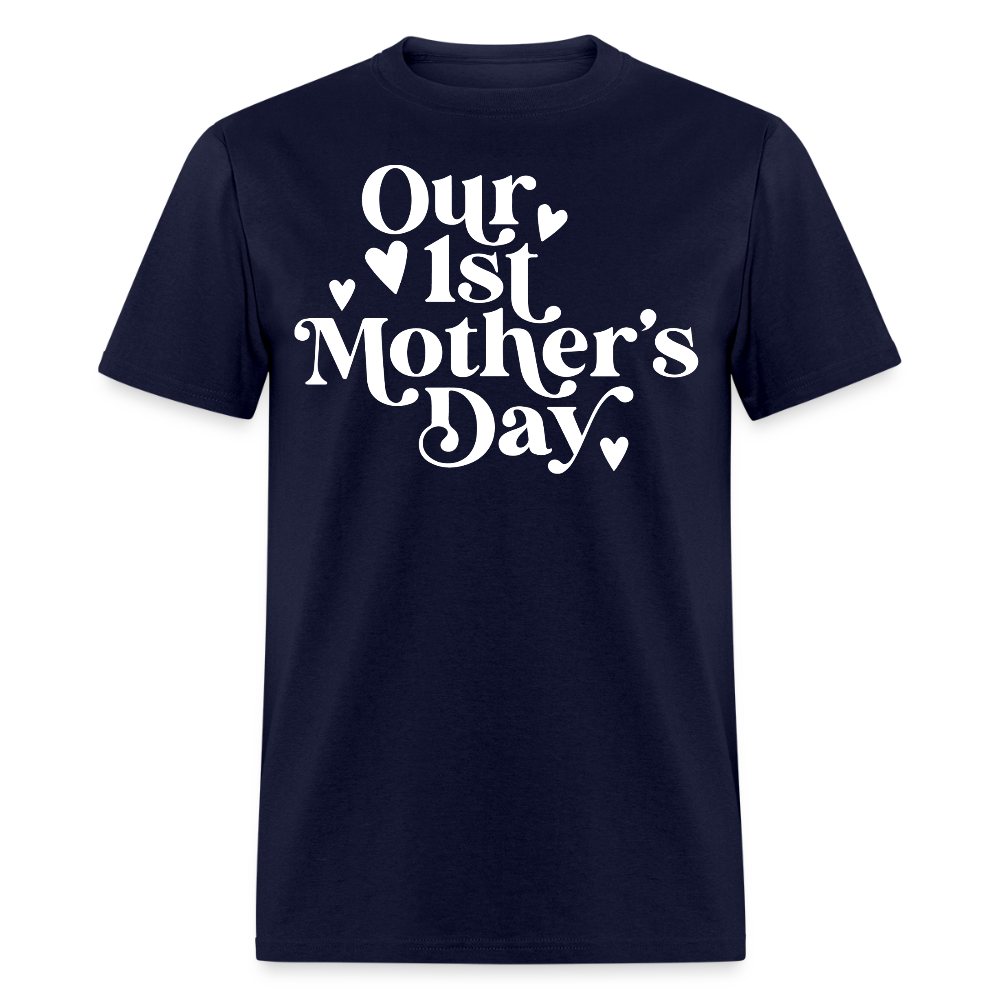Cute Mother’s Day Outfit For New Mom T-shirt - navy