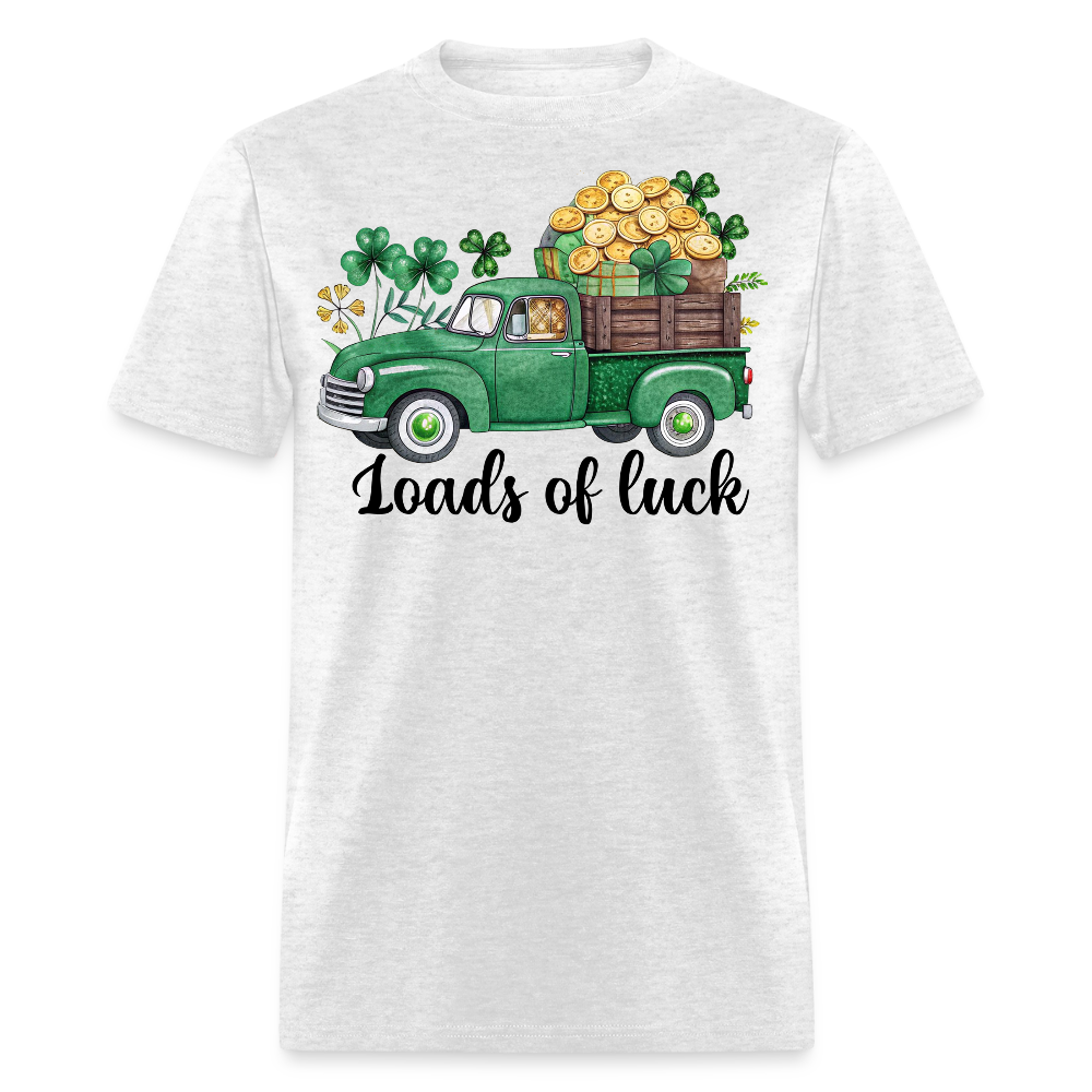 St Patrick’s Day Lucky Truck Design T-shirt - light heather gray