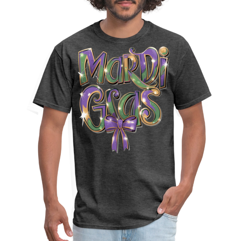 New Orleans Colorful Tee Mardi Gras Festival T-shirt - heather black