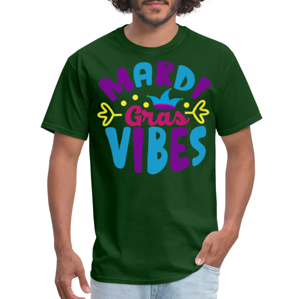 Mardi Gras Shirts For Couples New Orleans Carnival Graphic T-shirt - forest green