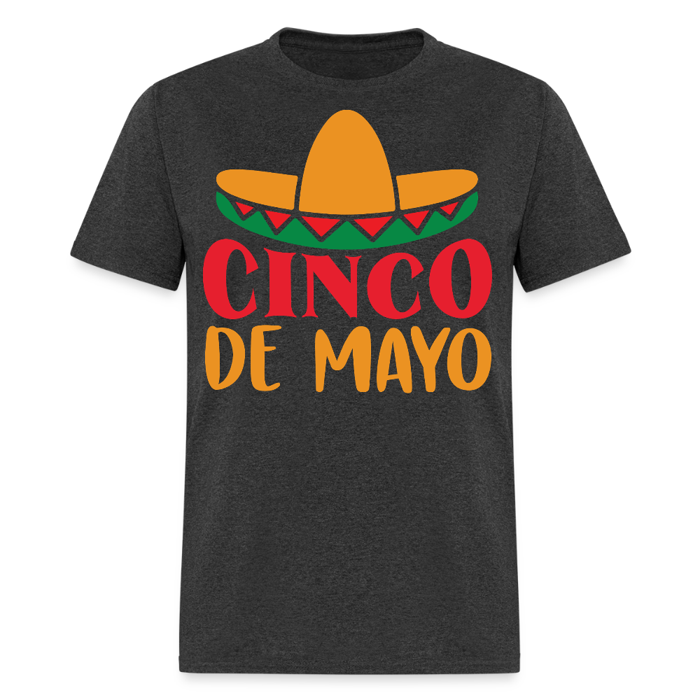 Best Cinco de Mayo Tee For Celebrations Mexican Festival T-shirt - heather black