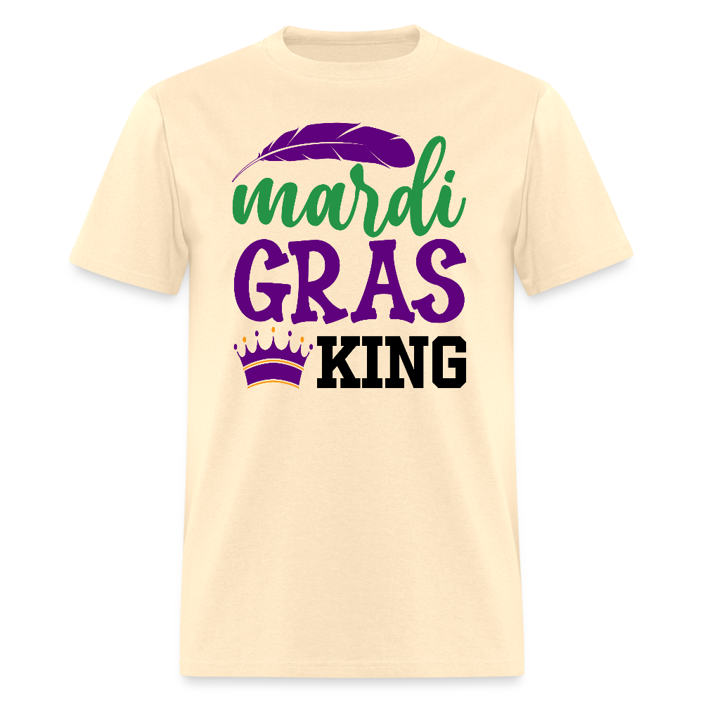 Mardi Gras King Shirt For Men Carnival Season T-shirt - natural