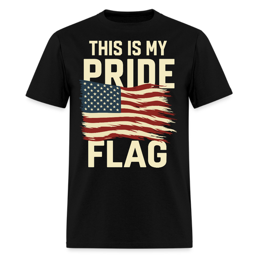 This Is My Pride Flag 4th Of July Patriotic T-Shirt - black