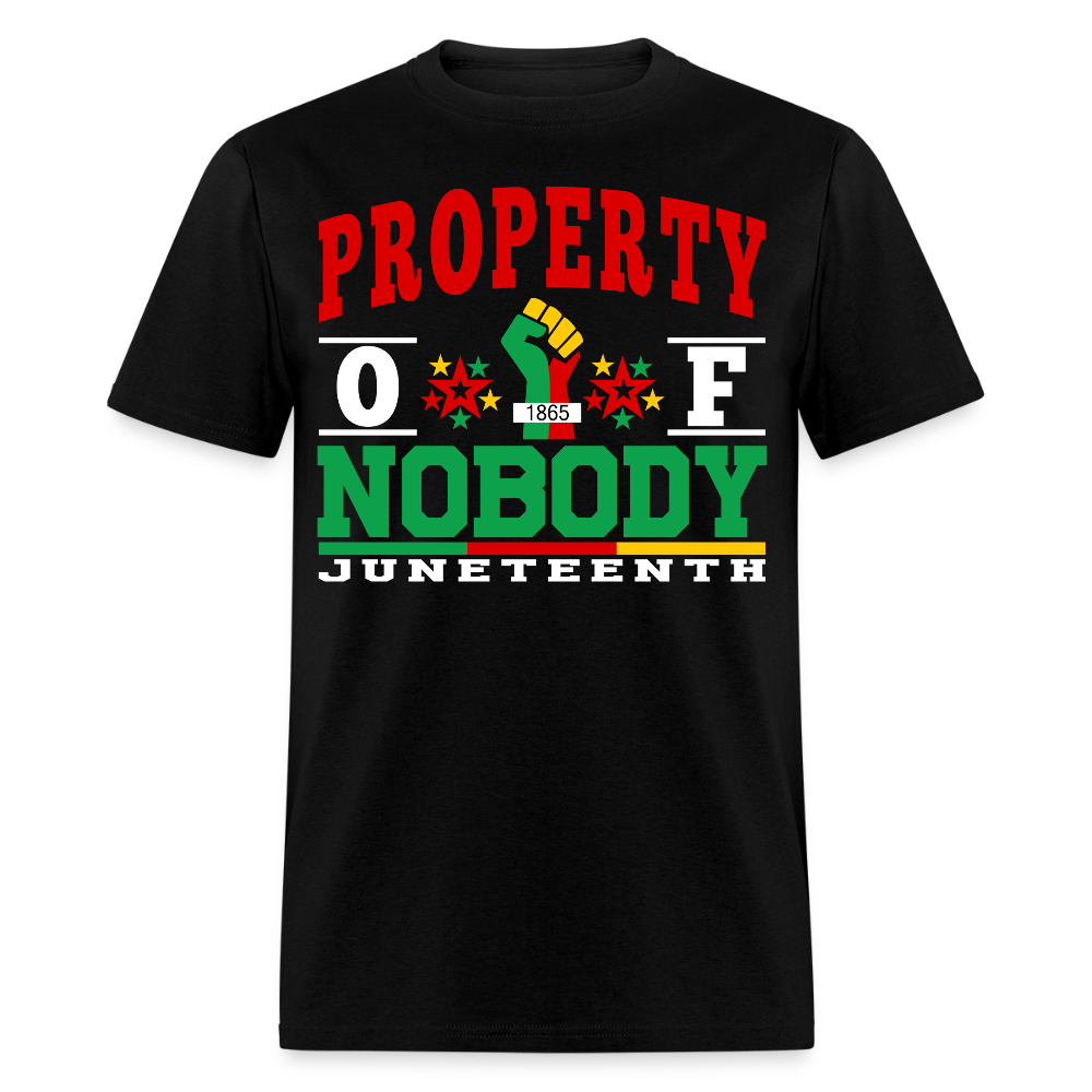 Property Of Nobody Juneteenth Shirt Unisex Black Pride T-shirt - black