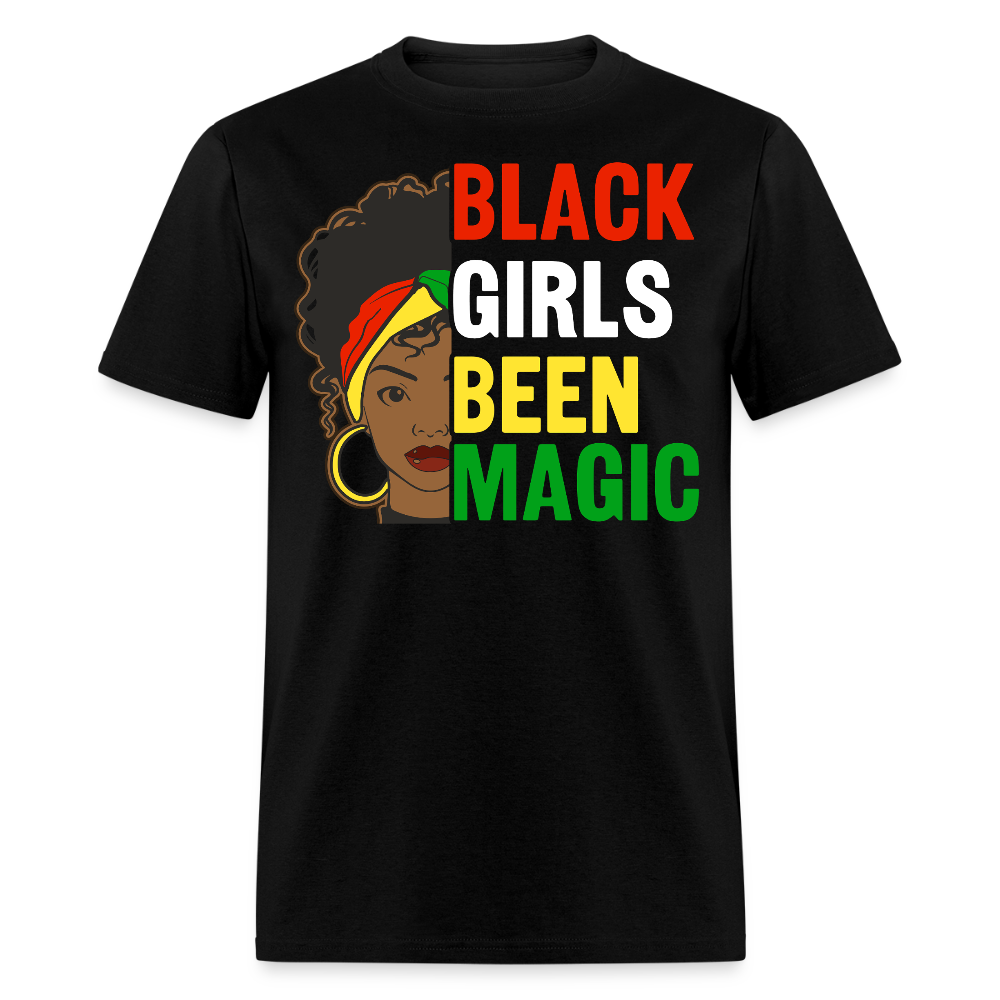 Afrocentric Black Girl Magic Graphic T-shirt - black