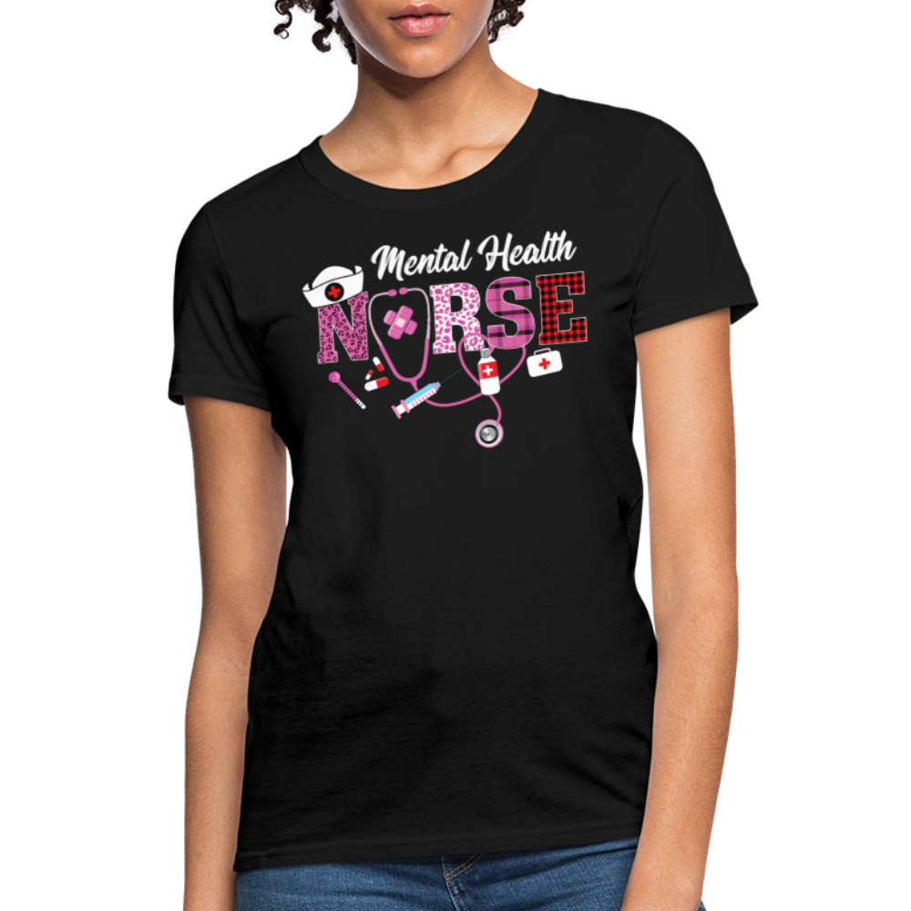 Mental Health Nurse Gift T-Shirt - black