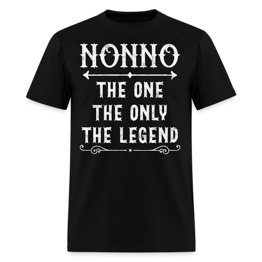 Nonno The One The Only The Legend Italian Grandpa T-Shirt - black