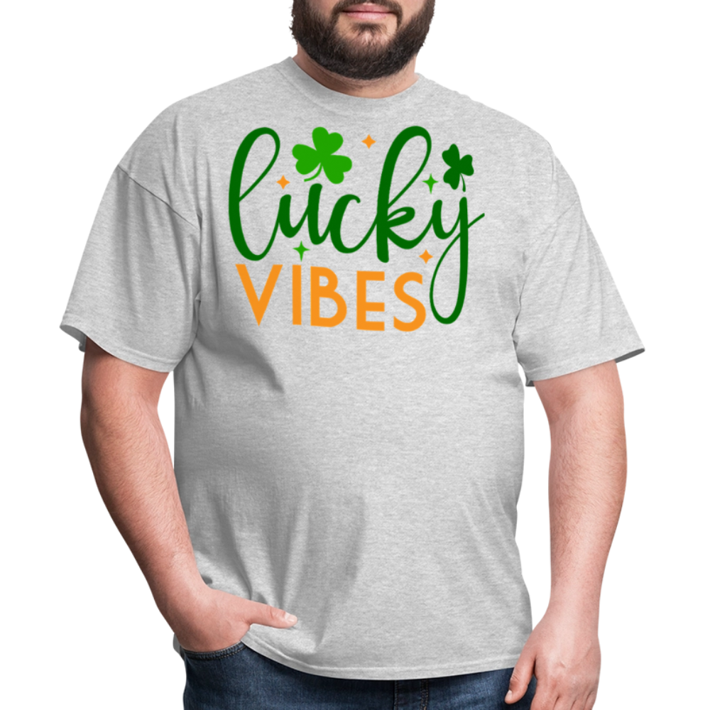 Lucky Vibes St Patrick’s Day Party T-shirt - heather gray