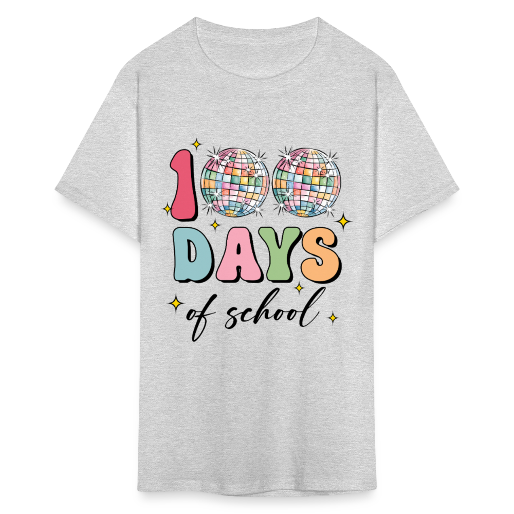 Colorful Teacher Appreciation Gifts Best 100Days Of School T-shirt - heather gray