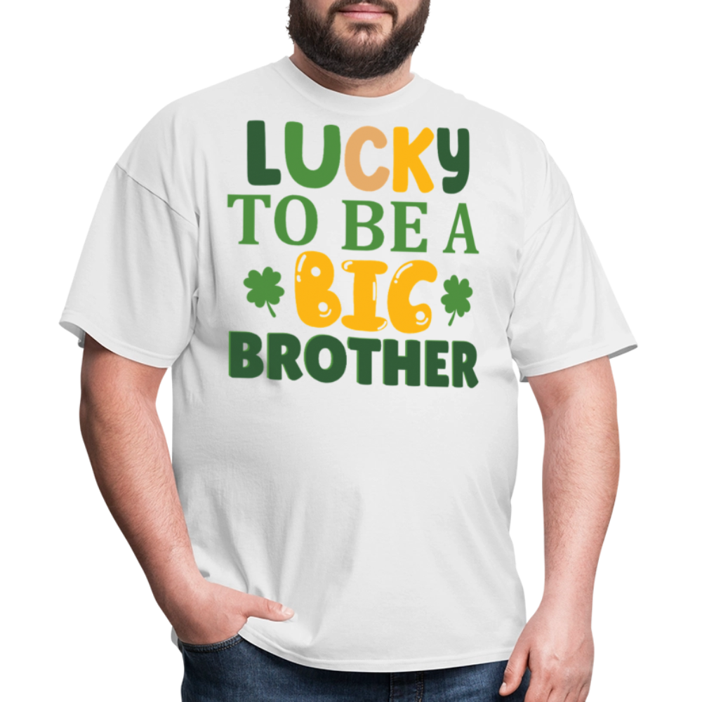 St Patrick’s Day Big Brother Announcement T-shirt - white