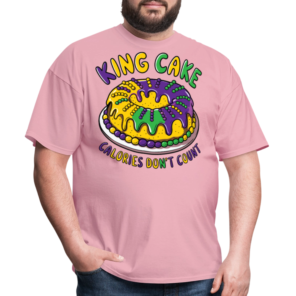 Fat Tuesday Celebration Mardi Gras King Cake T-shirt - pink