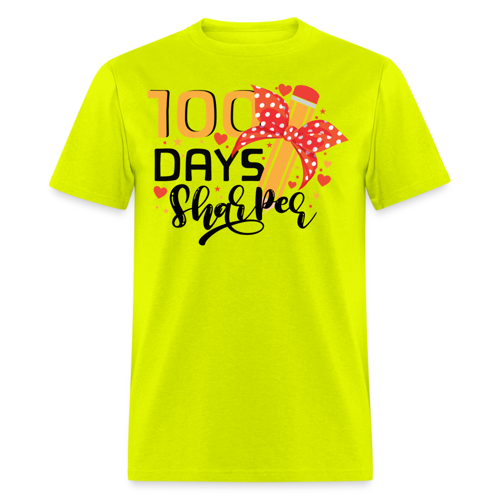 100 Days Of School Shirt For Teachers Unisex T-shirt - safety green