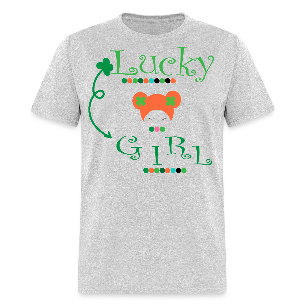 Lucky Girl St Patrick's Day Women T-shirt - heather gray