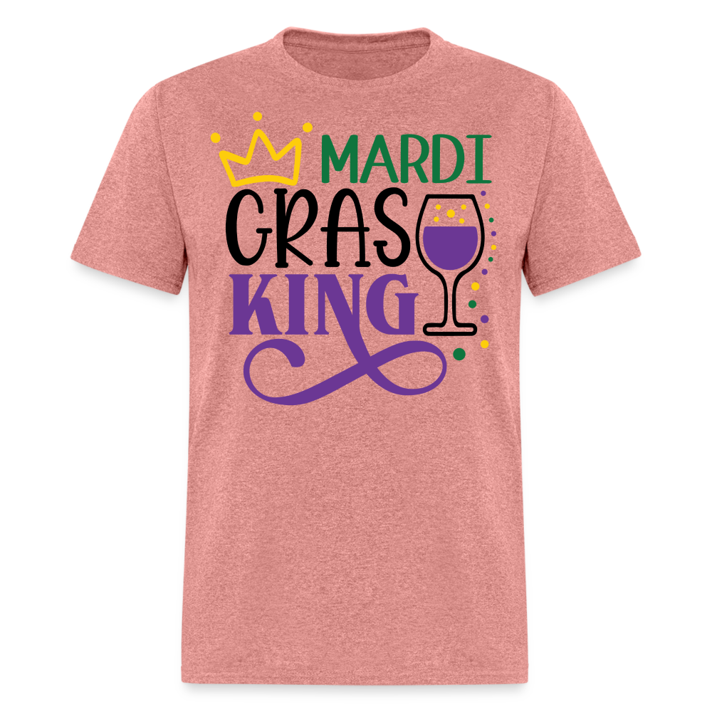 Funny Mardi Gras Party Outfit for Guys Mardi Gras Drinking T-shirt - heather mauve