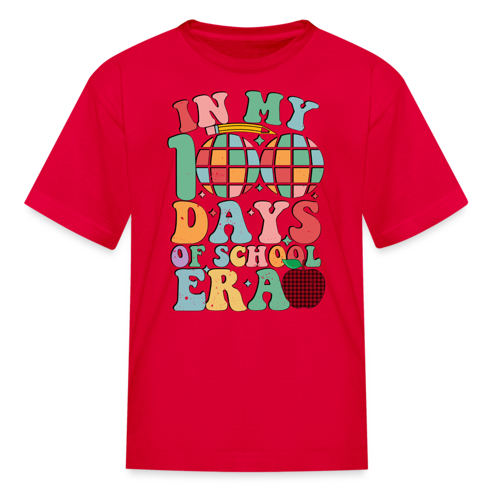 Cute Teacher Shirts For 100th Day Of School Kids T-shirt - red