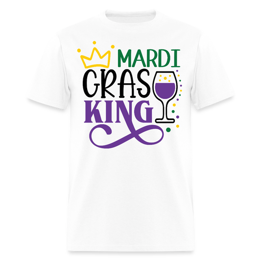 Funny Mardi Gras Party Outfit for Guys Mardi Gras Drinking T-shirt - white